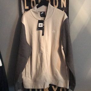 NWT Nike bomber fleece jacket